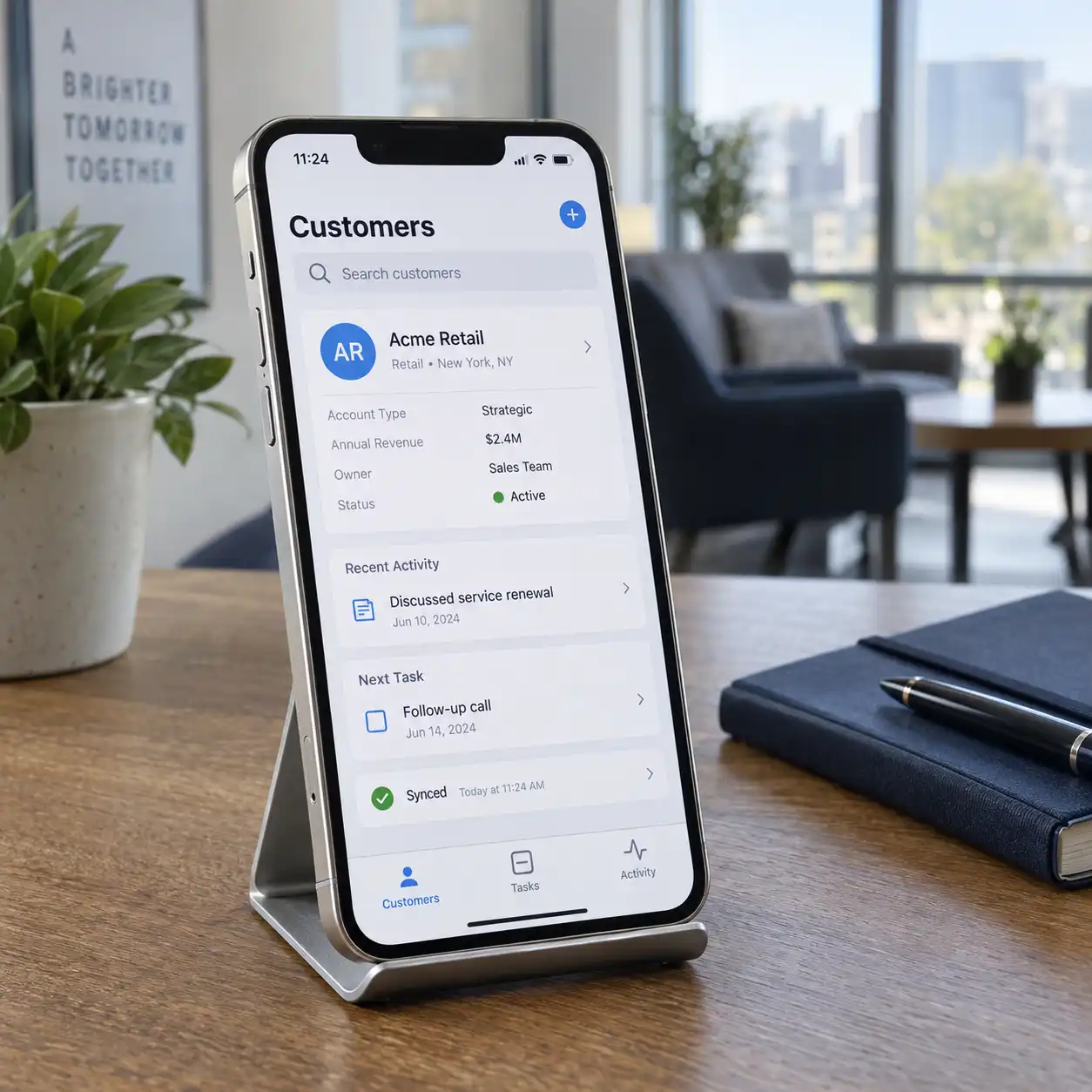 Sales and CRM apps illustration