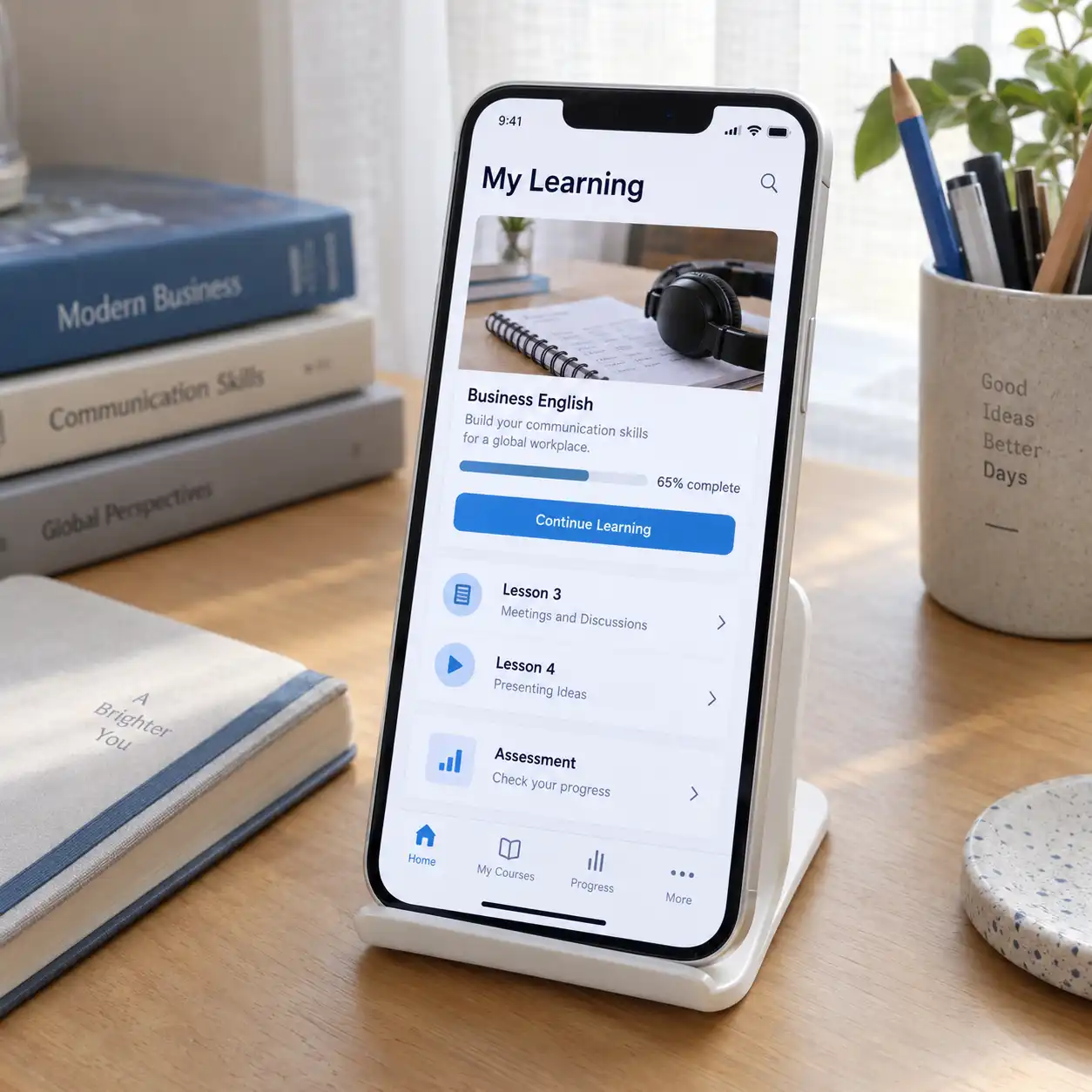 Learning and course apps illustration