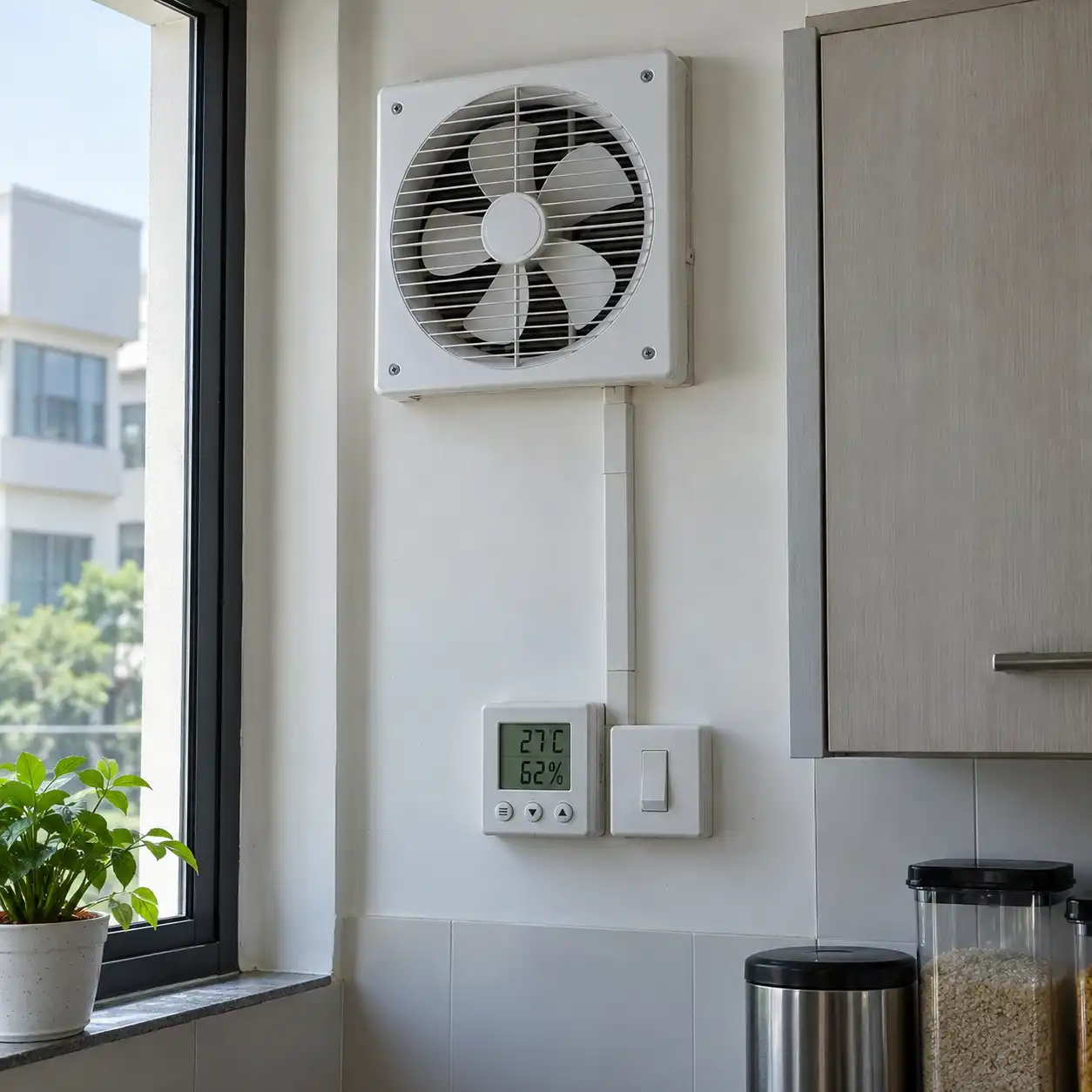 Automatic fan and ventilation control illustration