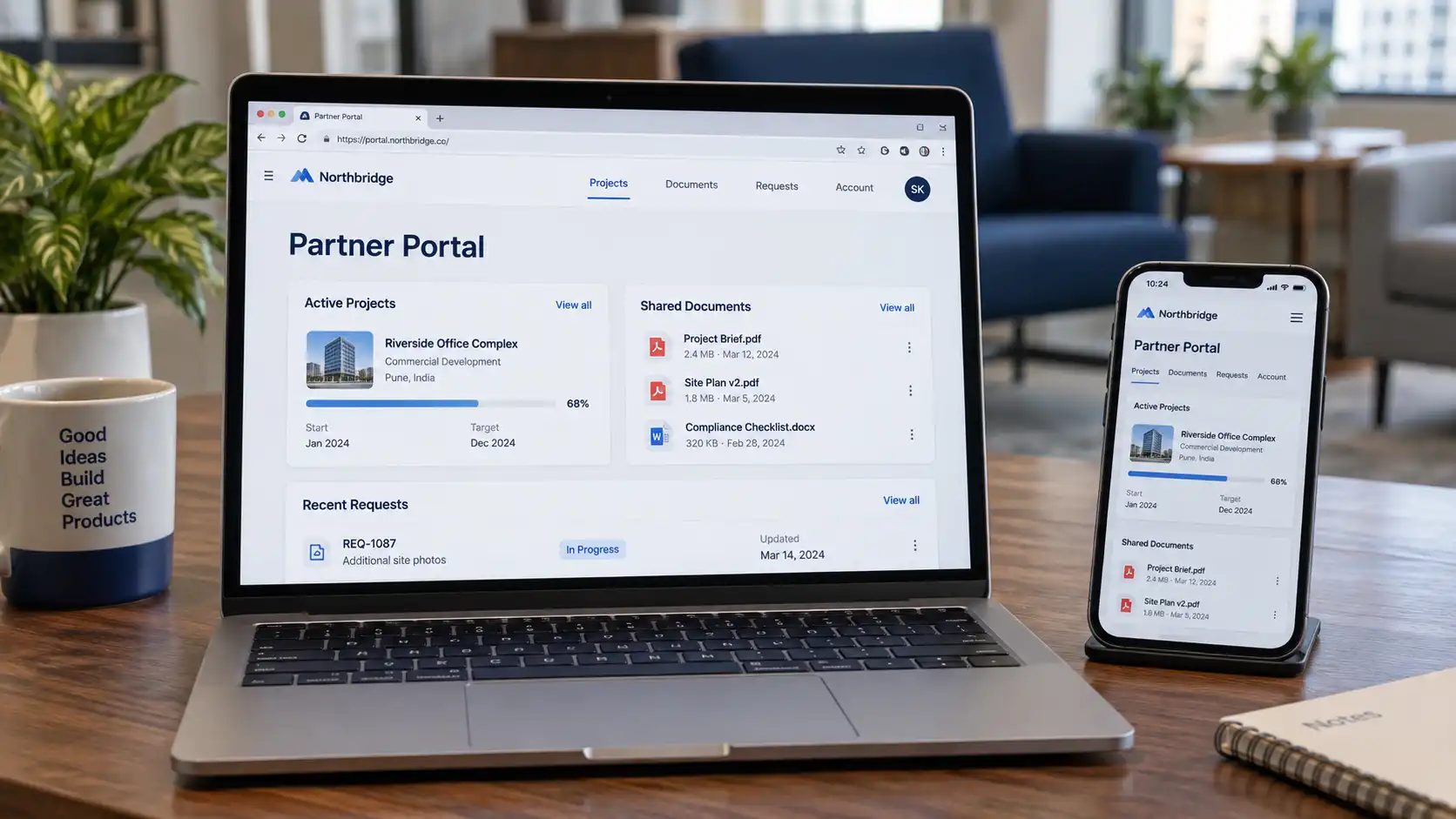Customer and partner portals illustration